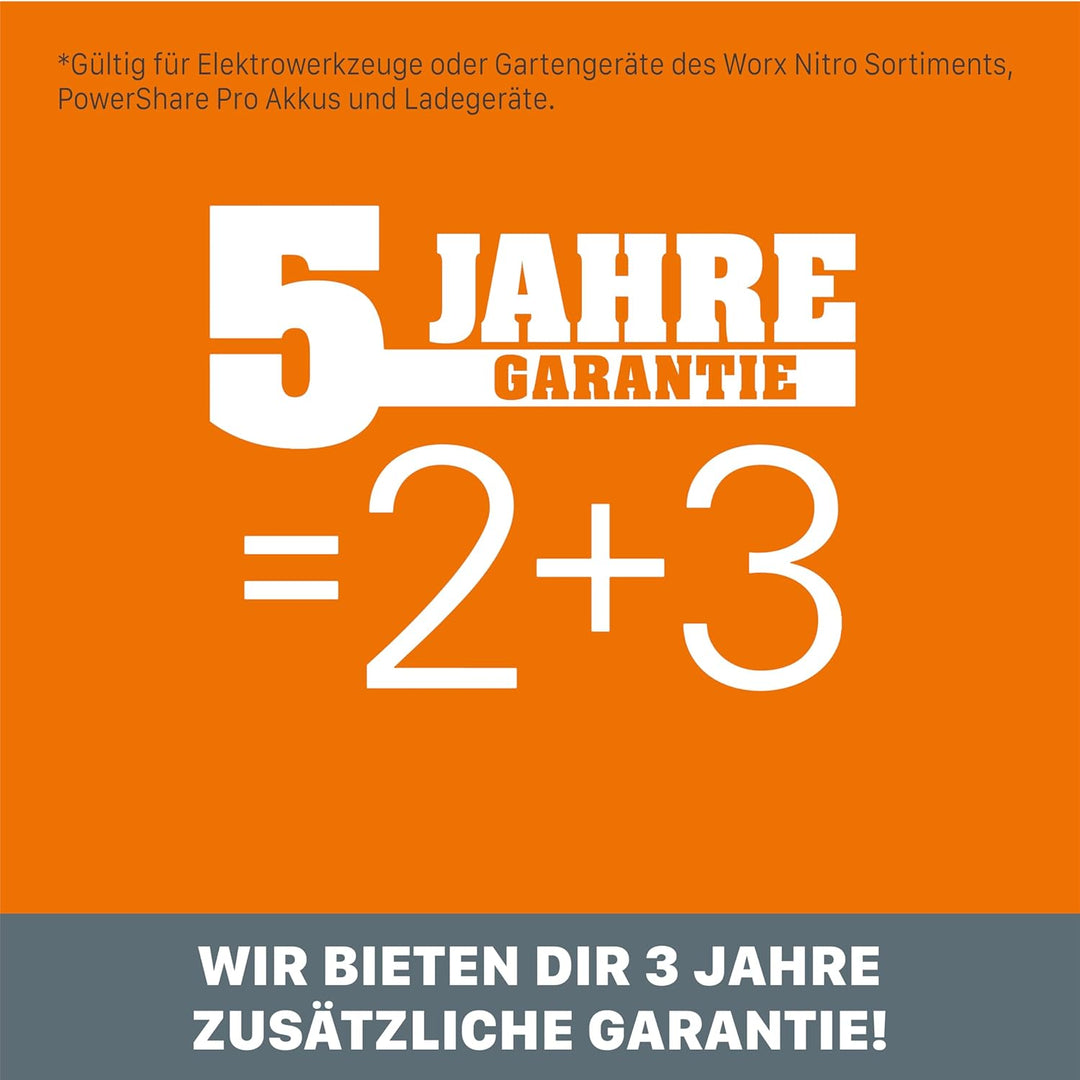 WORX WX020 Nitro Akku-Farbsprühsystem 20V - leistungsstark bürstenloser Motor - 3 Sprühform &amp; 4 Düse