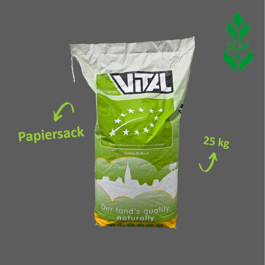 Scar Öko Bio Rinder Futter 25 kg ActiTop17 Futtermittel Kalb Milch Pellets