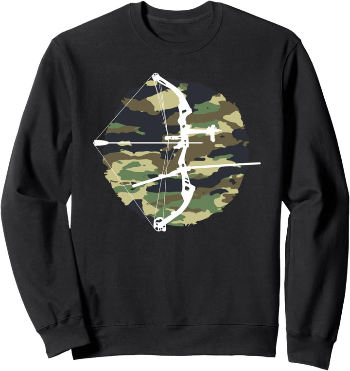 Bogenschiessen Bogenjagd Bogenschütze Bogenfischen Sweatshirt