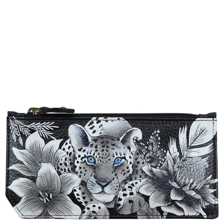 Anuschka Hand Painted Leather Women's Rfid Blocking Card Case With Coin Pouch, RFID-Schutzetui, Lede