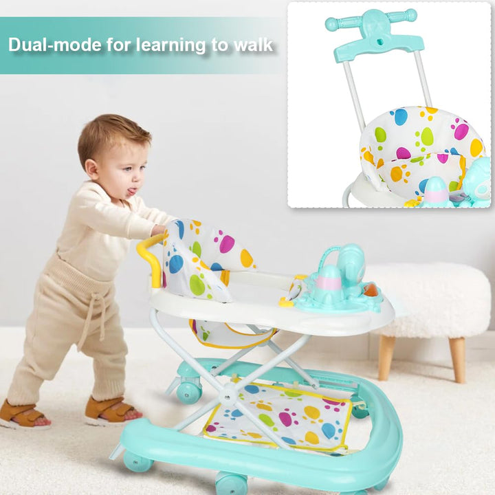 Lauflernhilfe mit Spielset - Lauflernhilfe für Babys und Kleinkinder, faltbar, von 6 bis 18 Monaten,