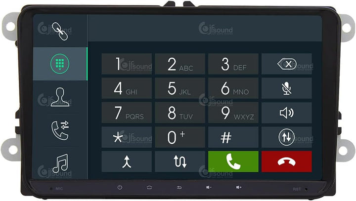Personalisiertes Autoradio für Volkswagen Golf Sharan Tiguan Android GPS Bluetooth WiFi USB DAB+ Tou