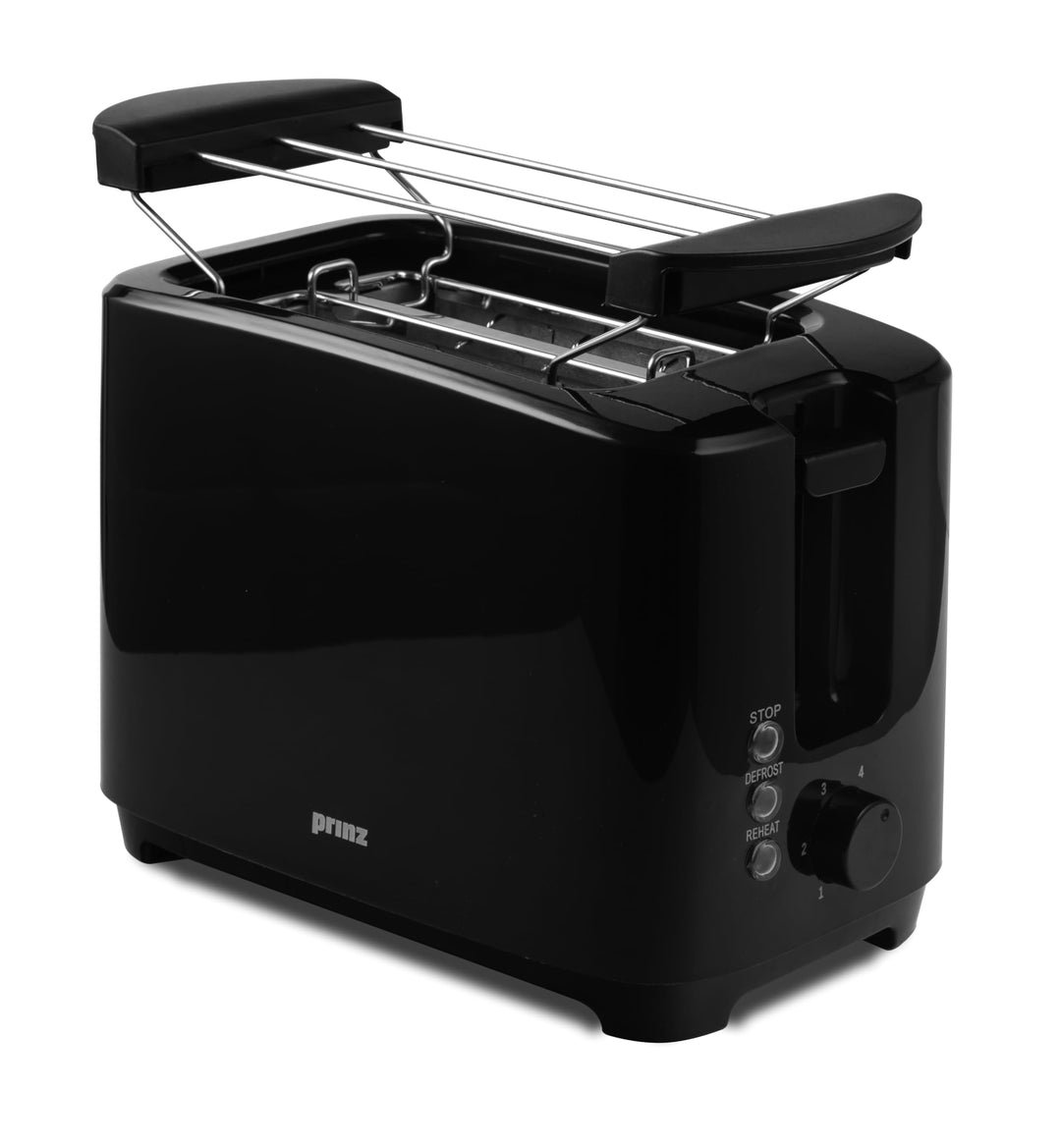 Prinz Doppelschlitz-Toaster PZ-TA2 – 750 W, 6 Bräunungsstufen, automatische Brotzentrierung, Auftaue