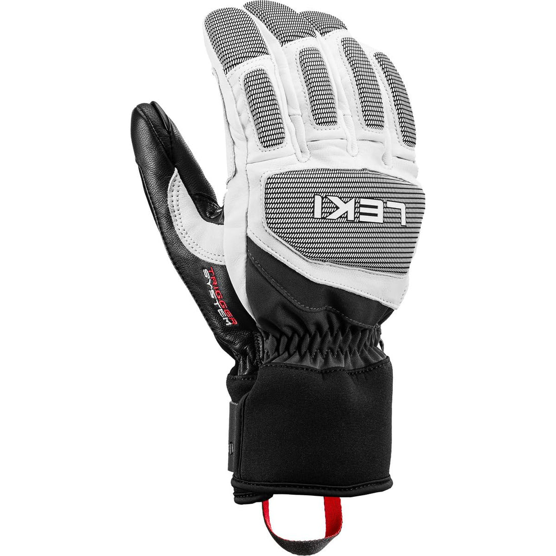 LEKI Griffin Pro 3D Handschuhe Skihandschuhe Fingerhandschuhe 8.5 weiss-schwarz, 8.5 weiss-schwarz