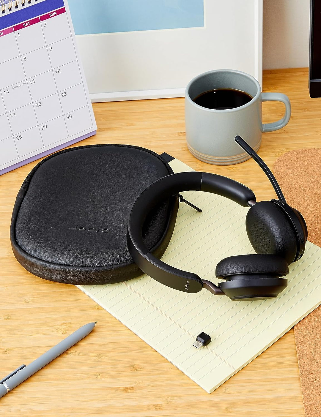 Jabra Evolve2 65 Wireless PC Headset – Noise Cancelling Microsoft Teams Certified Stereo Headphones