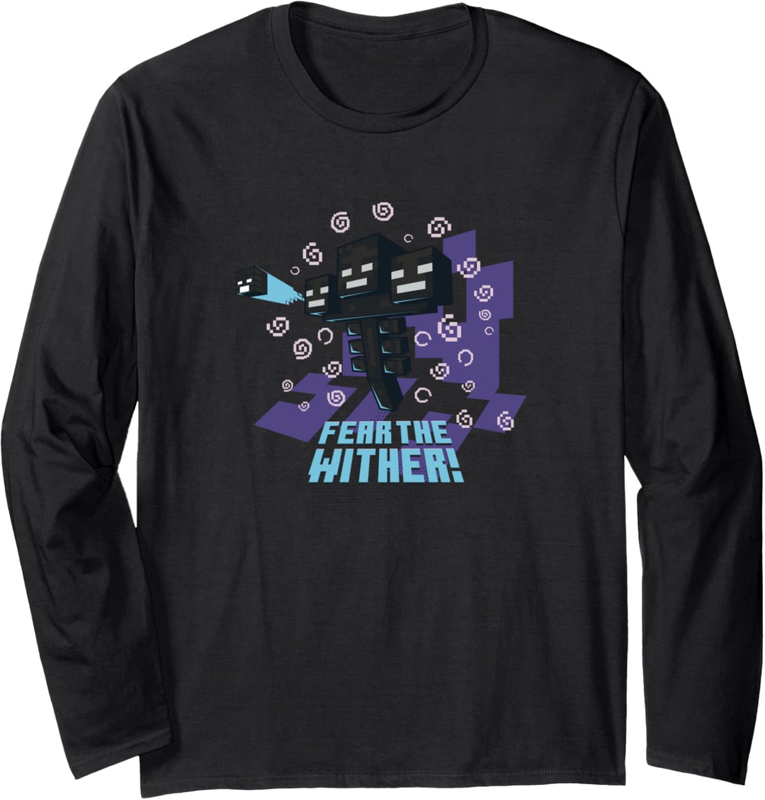 Minecraft Wither Fürchte dich vor dem Verdorren! Langarmshirt