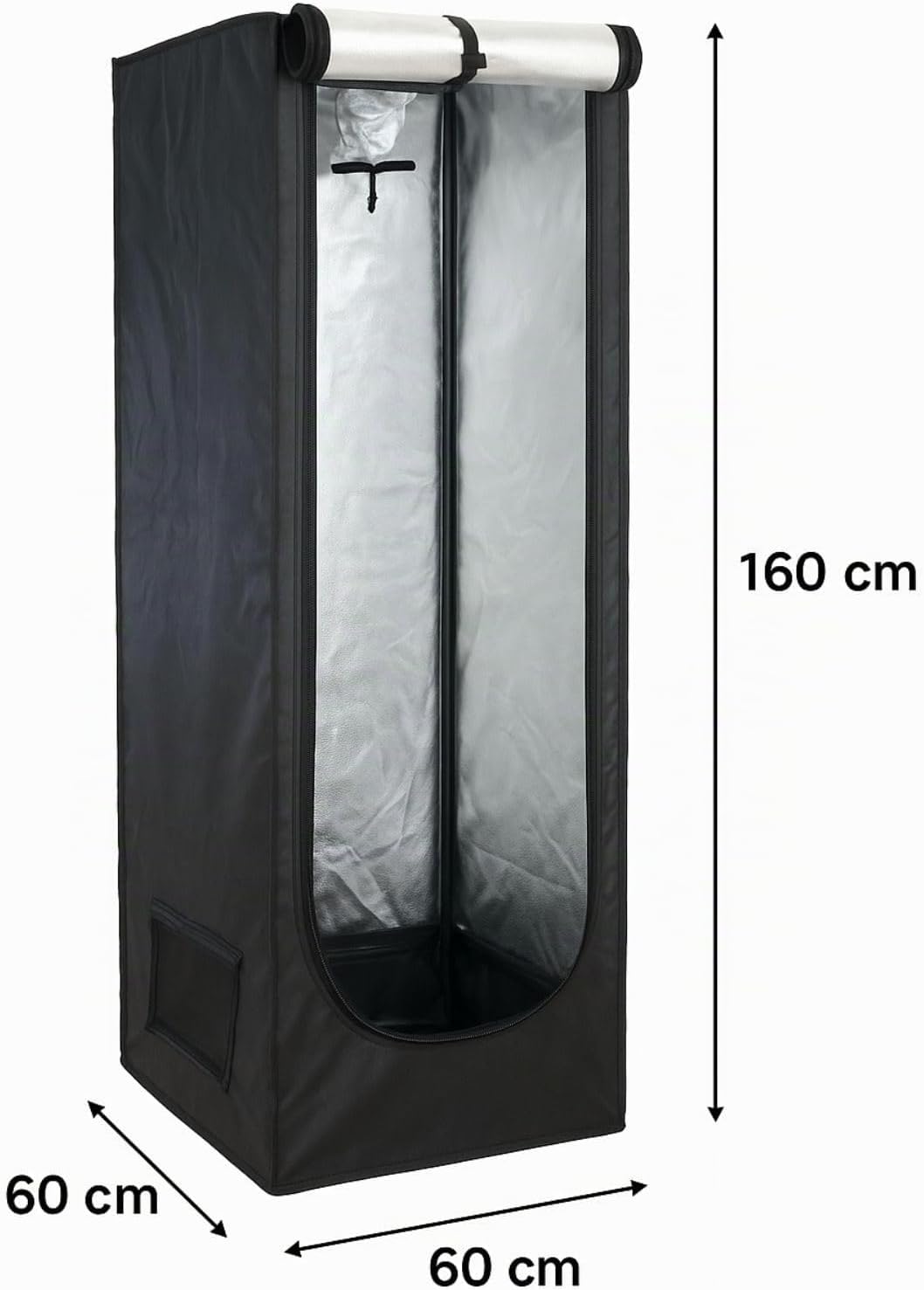 Weedness Grow Box Komplett Set LED 120 Watt Basic 60x60x160 cm - Zuchtzelt Growschrank Growzelt Anba