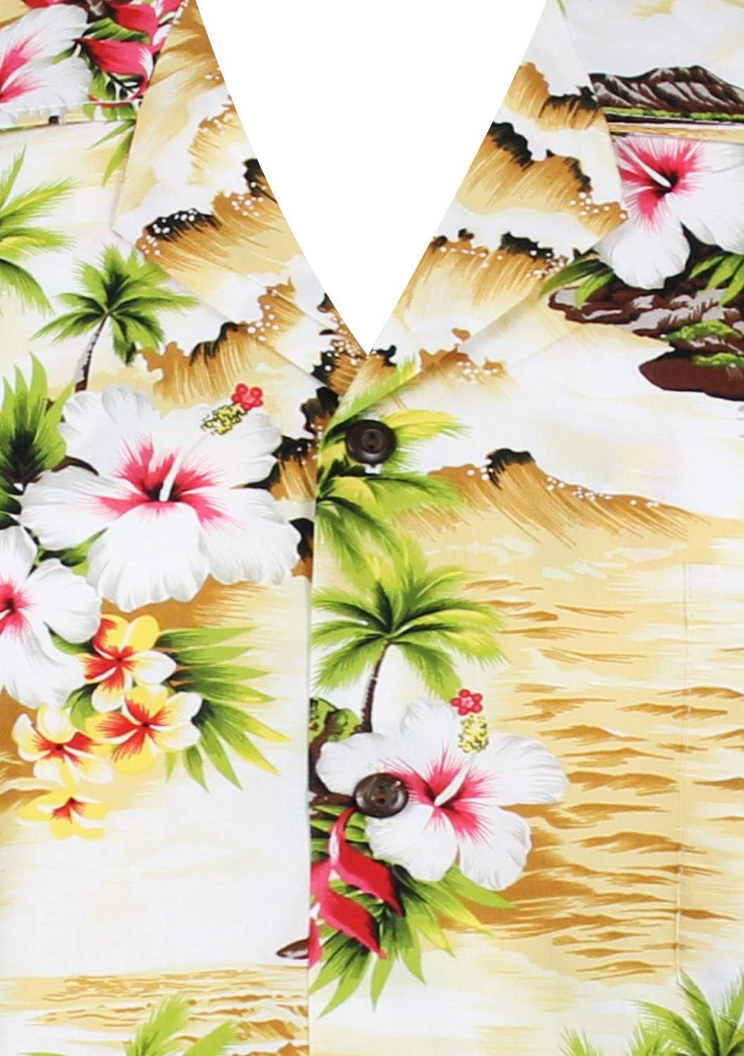 P.L.A. Hawaiihemd, Grösse 4XL, beige