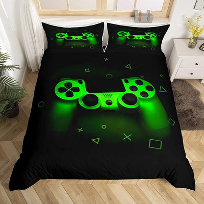 Gamer Bettwäsche Sets für Jungen 155x220,Gaming Bettbezug Kinder Teens Männer Videospiel Zimmer Deko