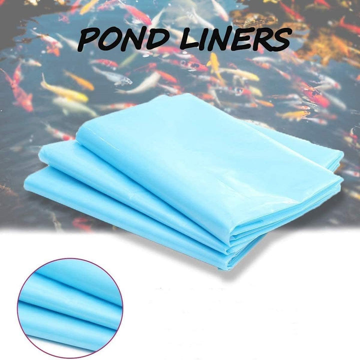 Baogu Blau HDPE 20S 0,15 mm Verstärkt Teichfolie für Gartenteich Pools UV-Beständig reissfest umwelt