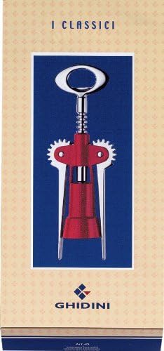 Ghidini Flaschenöffner mit zwei Hebeln, Rot/Schwarz