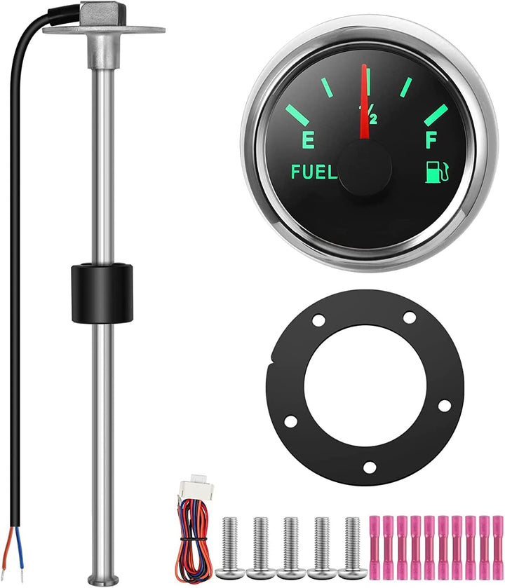 Kraftstoffanzeige,Rupse Füllstandssensor Universal Auto Kraftstoffstandsanzeige Tankuhr mit Wasserst
