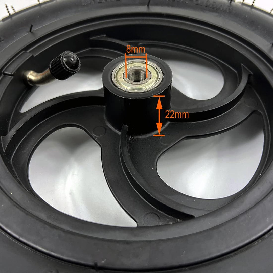 8 "Pneumatische Rad mit Schlauch für Kick Scooter Scooter Radgrösse 8x1 1/4 Aluminiumlegierung Hub 3