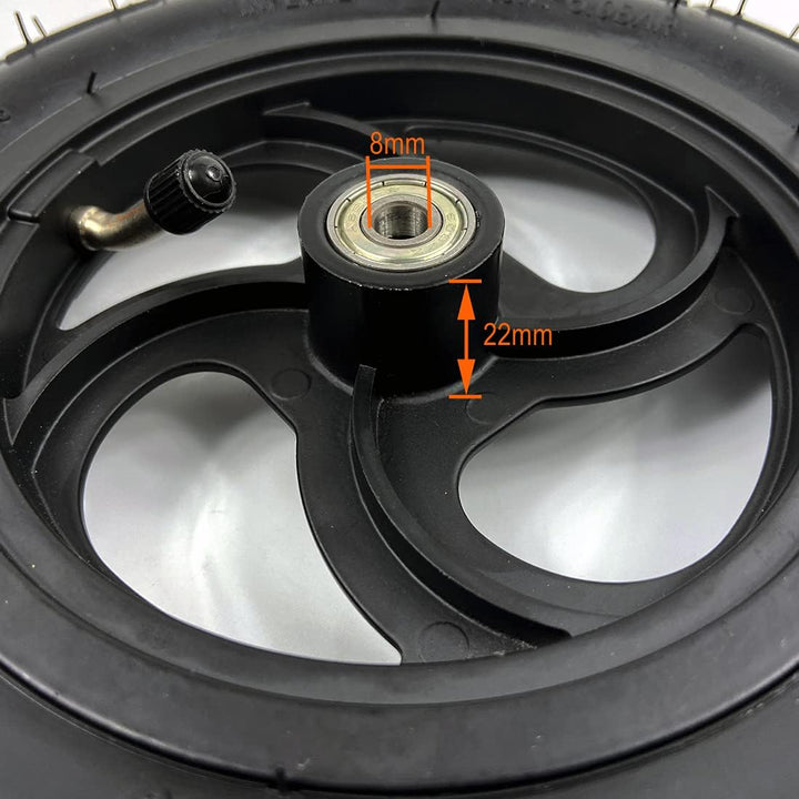 8 "Pneumatische Rad mit Schlauch für Kick Scooter Scooter Radgrösse 8x1 1/4 Aluminiumlegierung Hub 3
