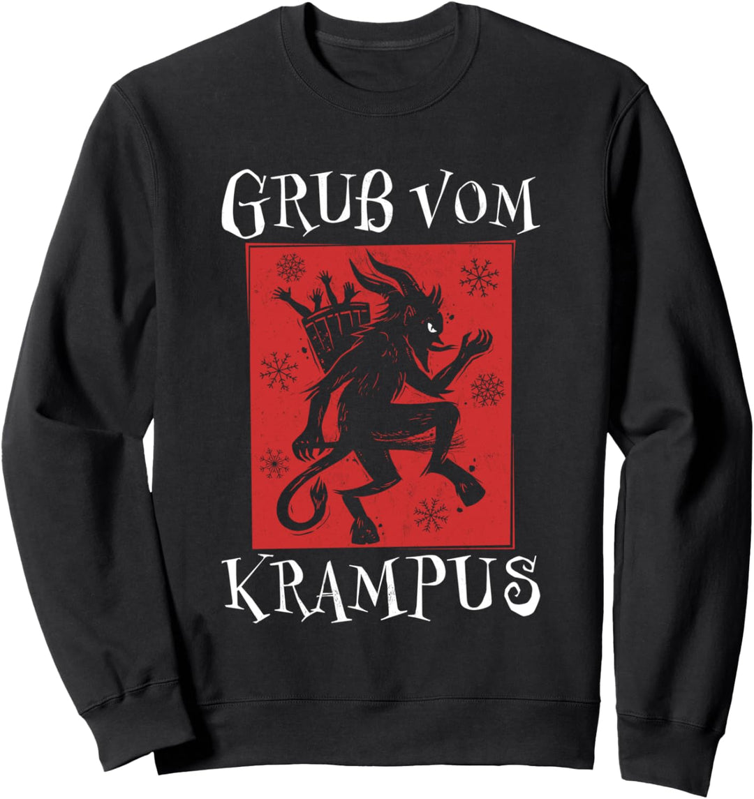 Gruss Vom Krampus Nikolaus Kramperl Perchten Krampus Sweatshirt
