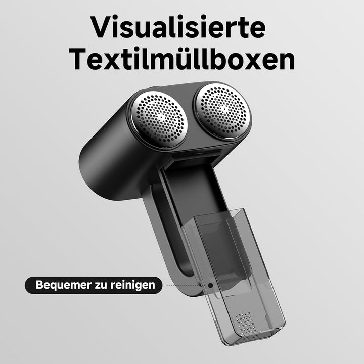 Fusselrasierer Elektrisch,Fusselentferner für 3 Einstellbaren Leistungsstufen,LED-Anzeige,6-Klingen-