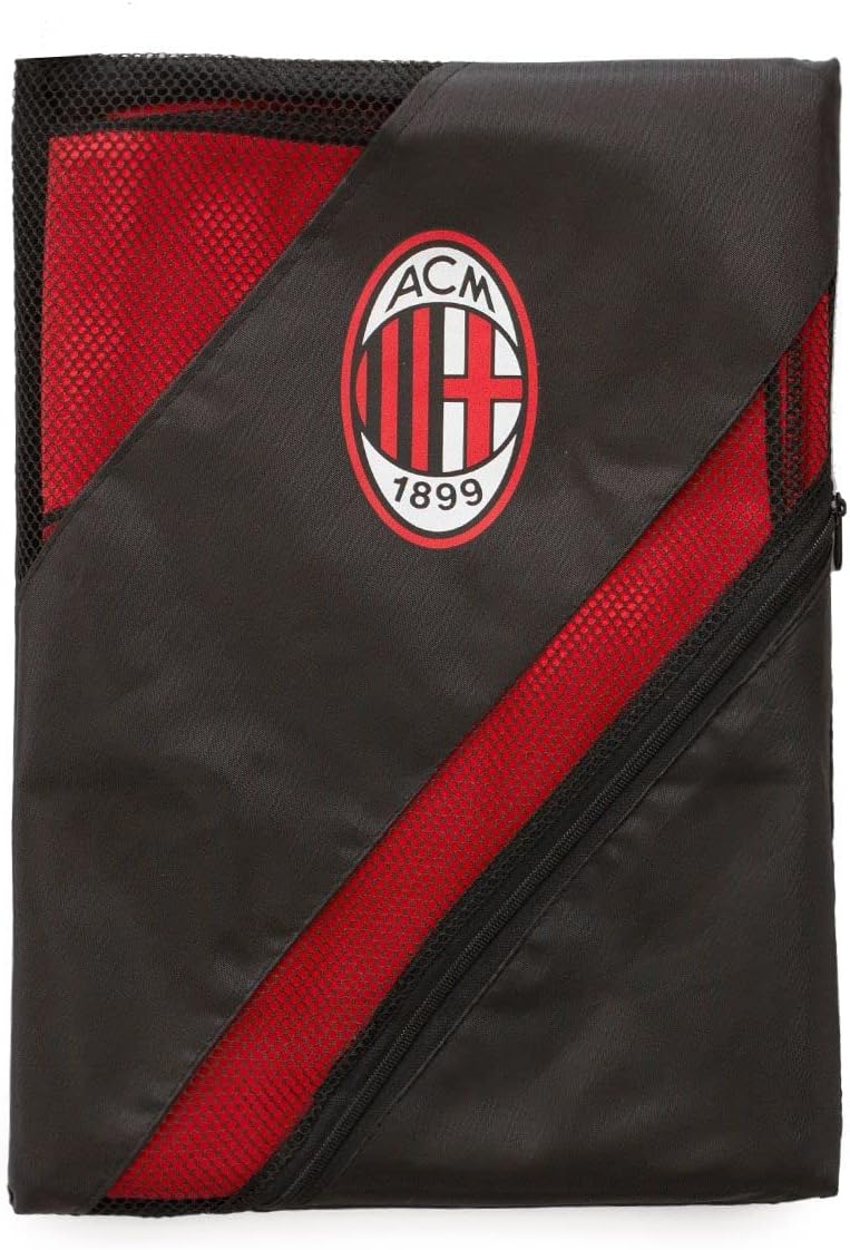 AC Milan Unisex M001 Bademantel aus Mikrofaser, rot, XL