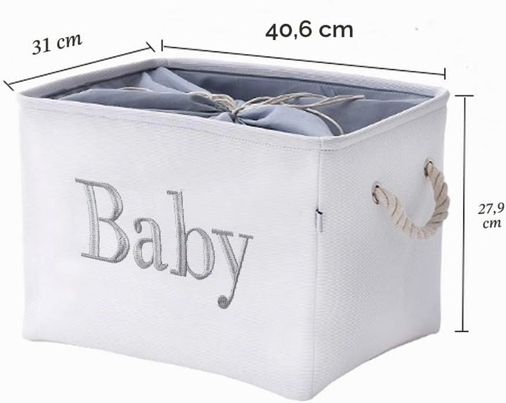 INough Aufbewahrungskorb Baby Aufbewahrungsbox Kinder, Aufbewahrungskorb Faltbar Kallax Boxen Stoff