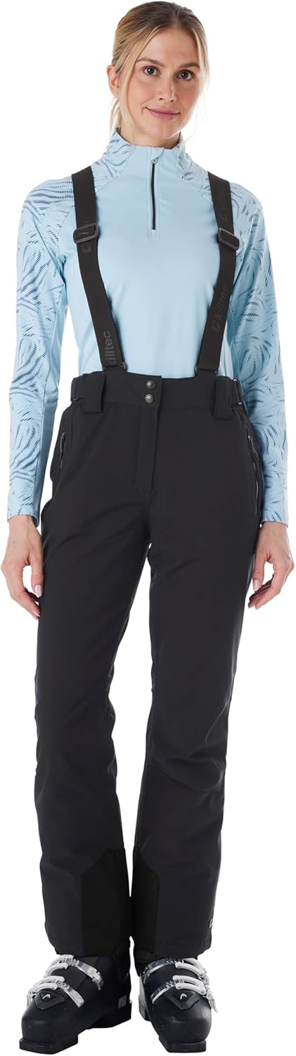 Killtec Damen Funktionshose/Skihose mit abnehmbaren Trägern, Kantenschutz und Schneefang Ksw 249 Wmn