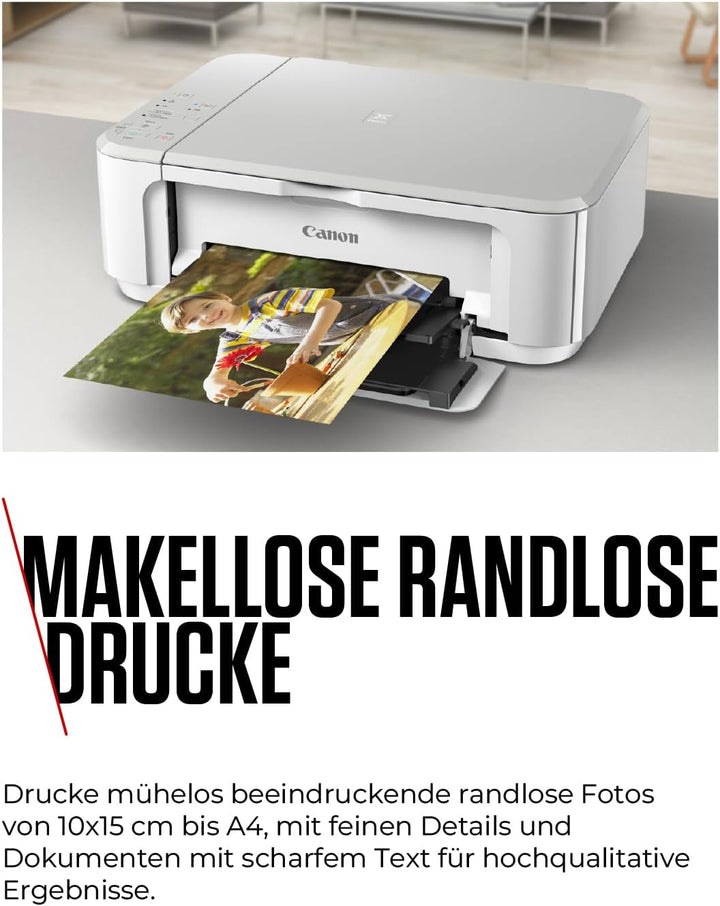 Canon PIXMA MG3650S Farbtintenstrahldrucker (Drucken, Scannen, Kopieren, WLAN, Apple AirPrint, autom