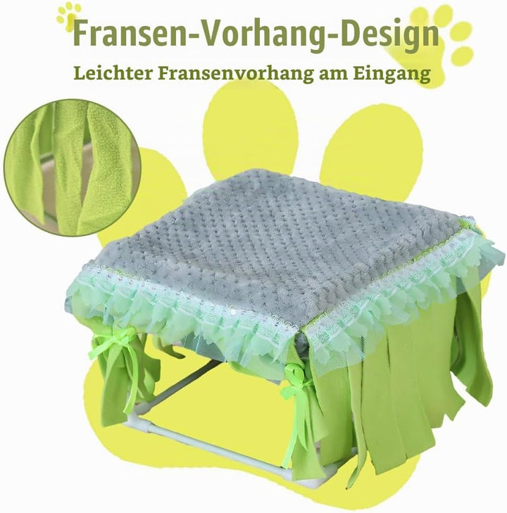 DONGKER Meerschweinchen Bett, Kuschelig Meerschweinchenversteck, 24x24x19 cm, Gemütliches Kleintierb