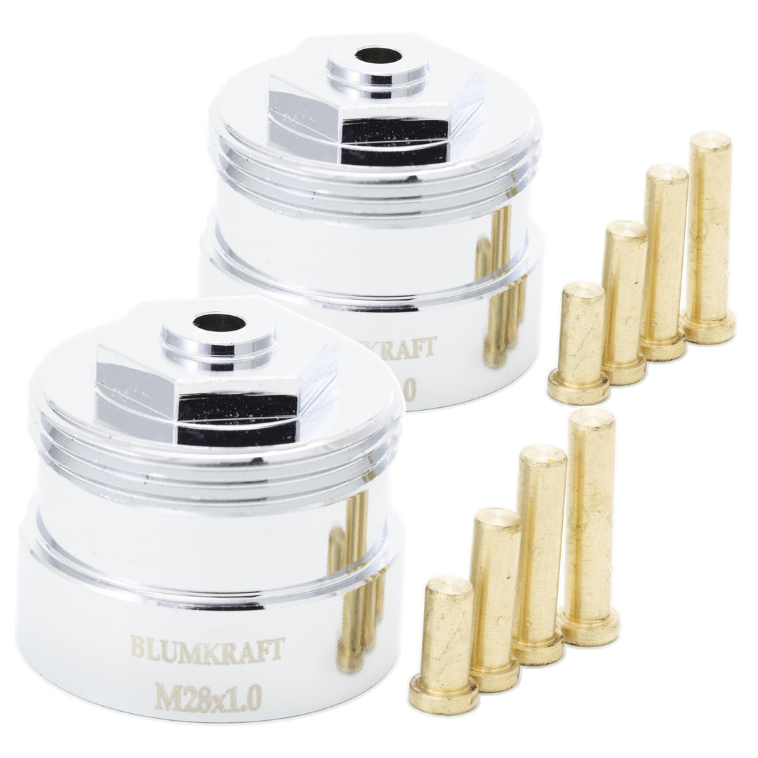 2 Stück Adapter aus Metall für Heizkörper M28 x 1,0 – M30 x 1,5, kompatibel mit Vama, Orkli. Thermos