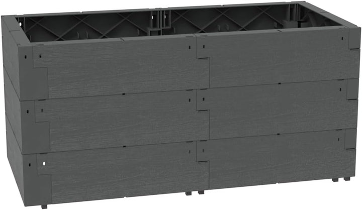 JUWEL Hochbeet Timber 3er-Set (Limited Edition, Farbe anthrazit, Füllinhalt ca. 360 Liter, aus Kunst