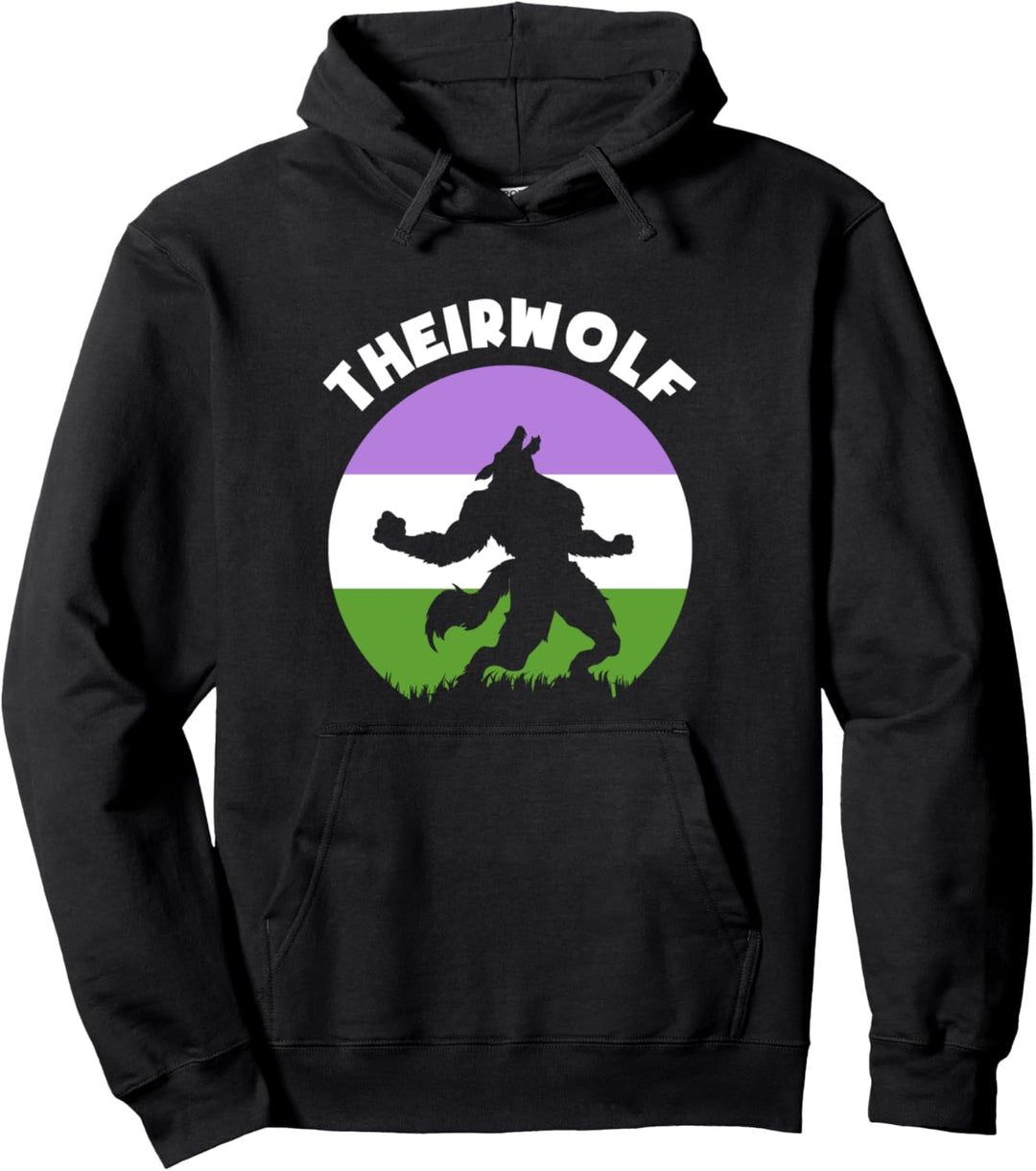 Theirwolf LGBT Genderqueer Pullover Hoodie