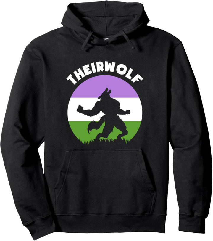 Theirwolf LGBT Genderqueer Pullover Hoodie