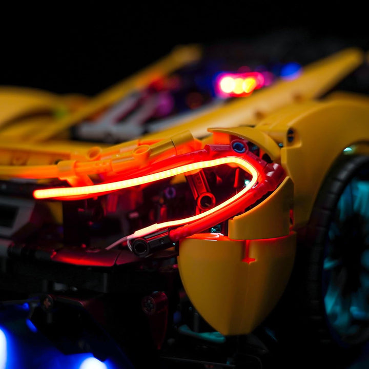 Fernbedienung Licht-Kit für Lego 42172 McLaren P1 (Nicht Lego), Led Beleuchtungs Set für Lego Techni