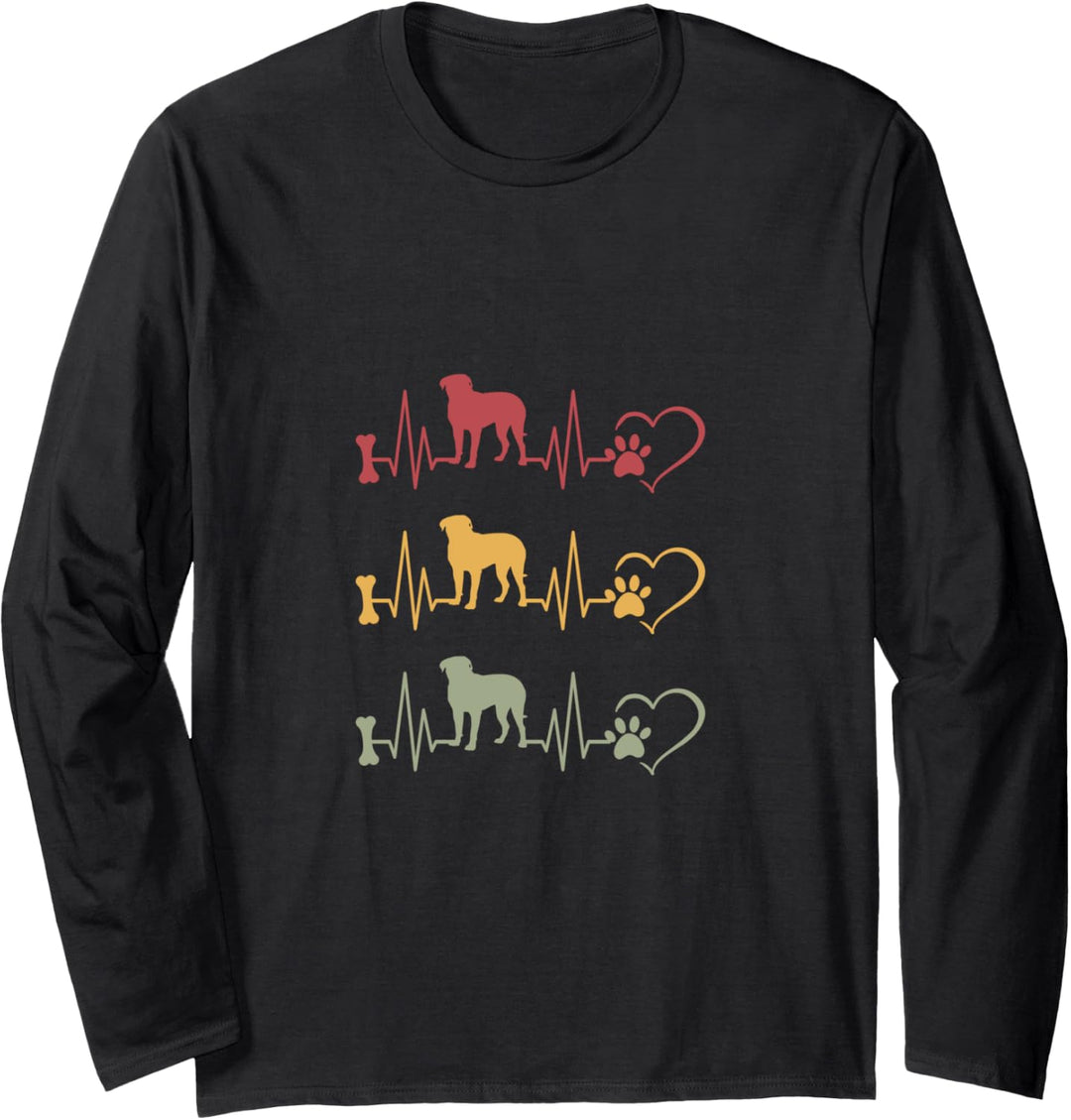 Bordeauxdogge Vintage Langarmshirt