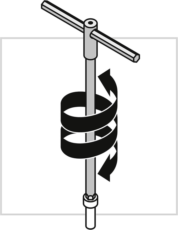 PB Swiss Tools T-Griff Innensechskant mit Gleit-Quergriff PB 1204.7 (7 mm) | 100% Swiss Made | Sechs