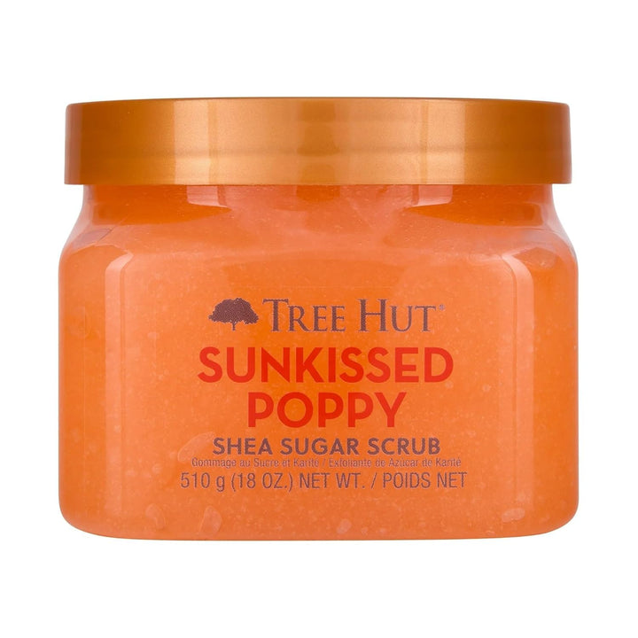 Tree Hut Sunkissed Poppy Shea Sugar Scrub 510.3 g Ultra Hydrating and Peeling Scrub for Nourishing E
