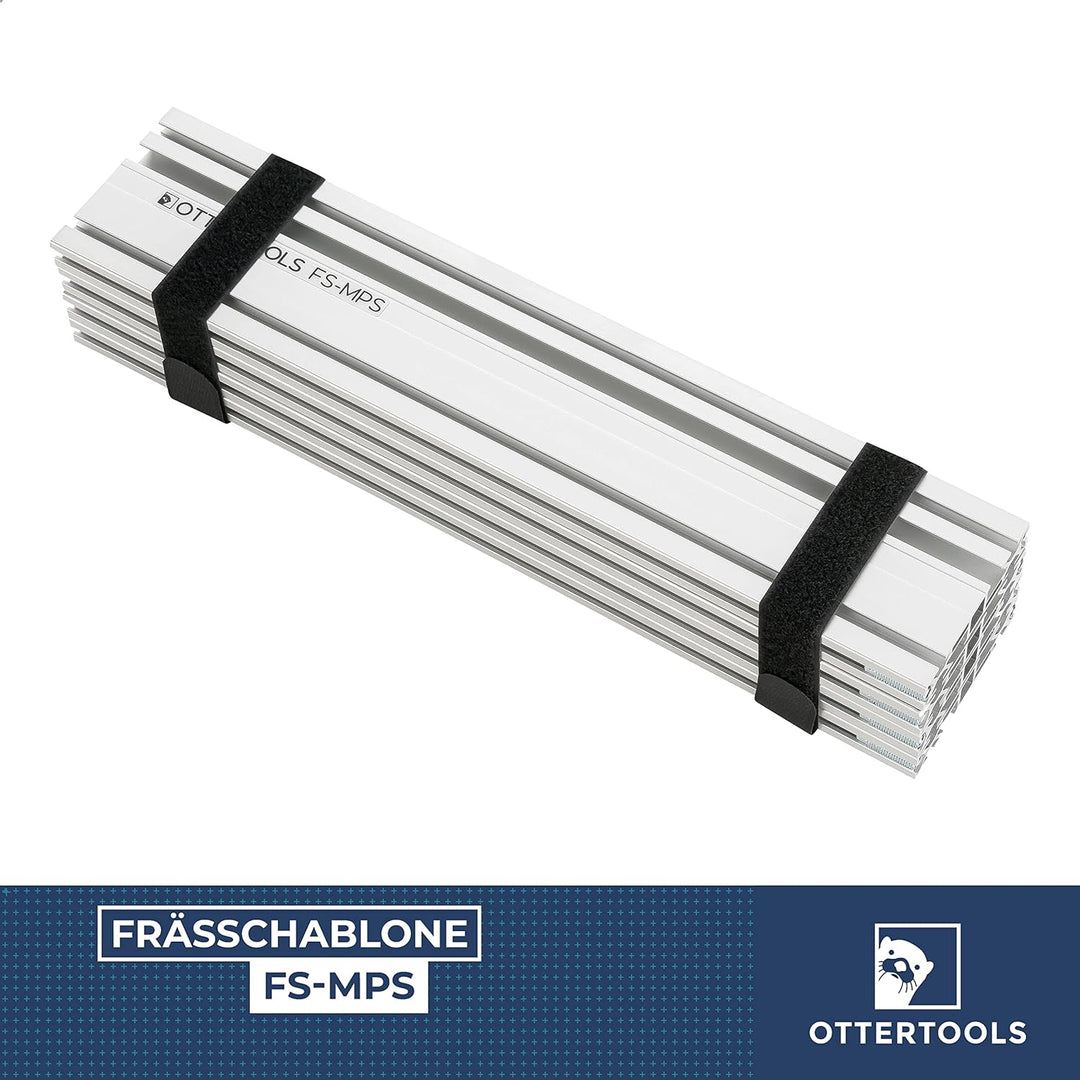 Ottertools - Frässchablone FS-MPS für rechteckige Ausschnitte mit der Oberfräse - verstellbar (300mm