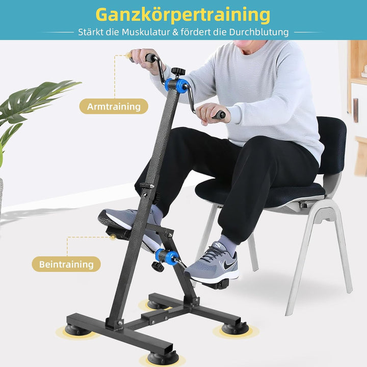Faltbares Arm- und Bein-Ergometer für Senioren – Pedaltrainer für ältere Menschen, verstellbares Han
