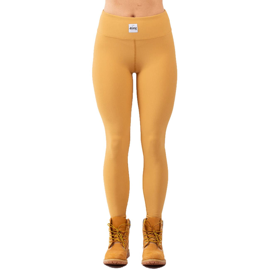 Eivy Damen Leggings Icecold Rib Tights L Faded Amber, L Faded Amber