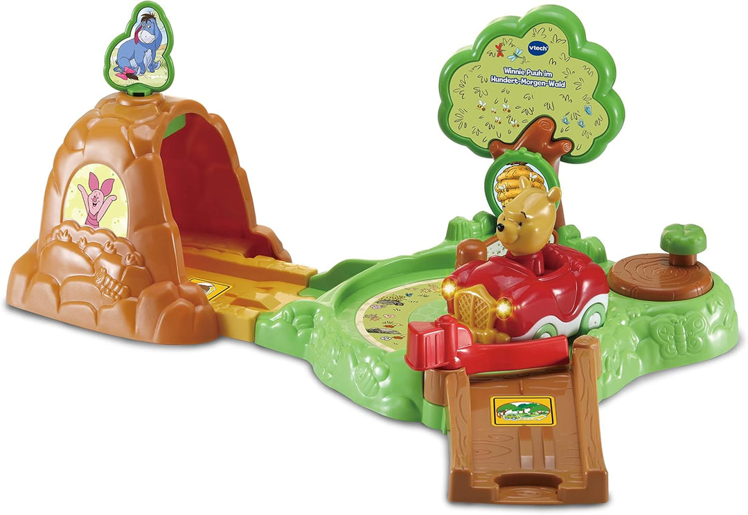 VTech Tut Tut Baby Flitzer - Winnie Puuh im Hundert-Morgen-Wald – Interaktives Spielset mit Winnie P