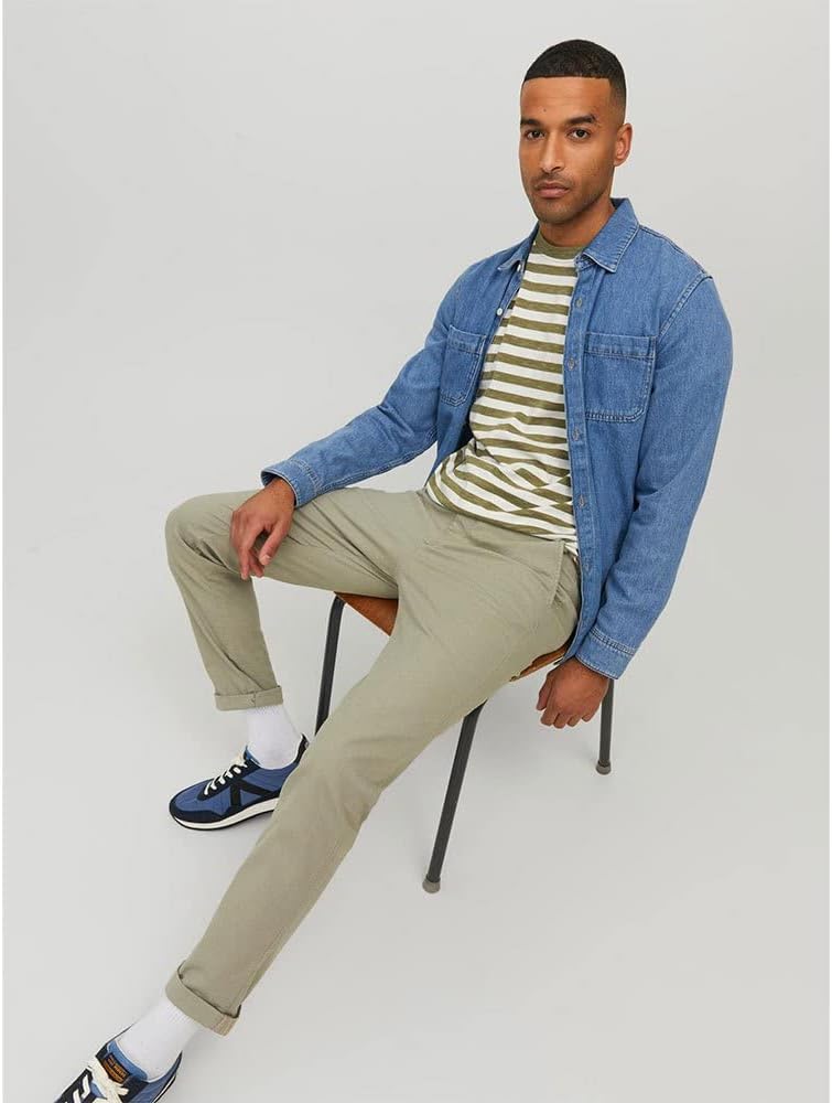 JACK & JONES Herren Chino Hose Jpstmarco Jjfury AKM Noos 29W / 34L Tea, 29W / 34L Tea