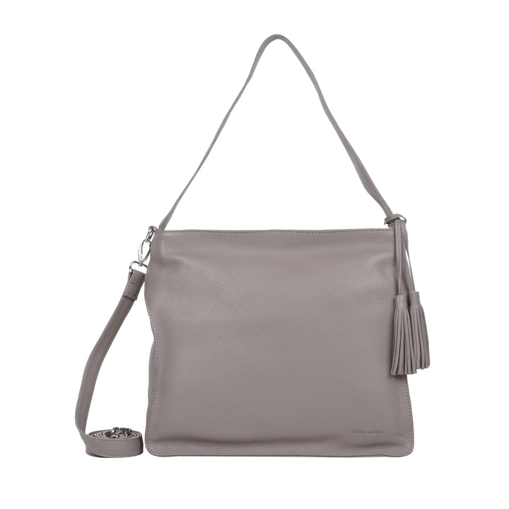 Gerry Weber - cadiz hobo mhz Grau 32,00X28,00X11,00 CM Farbe:grau / Material:polyester,cow Leather,