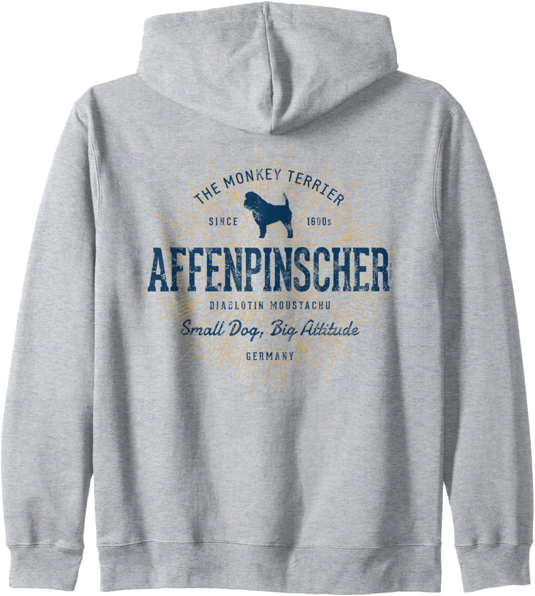 Vintage Retro Affenpinscher Kapuzenjacke