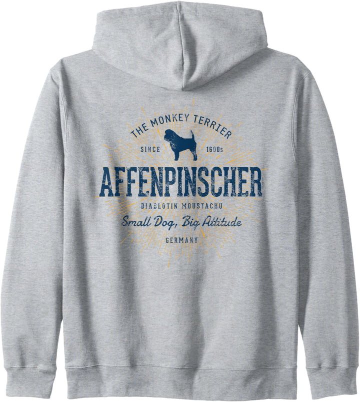 Vintage Retro Affenpinscher Kapuzenjacke
