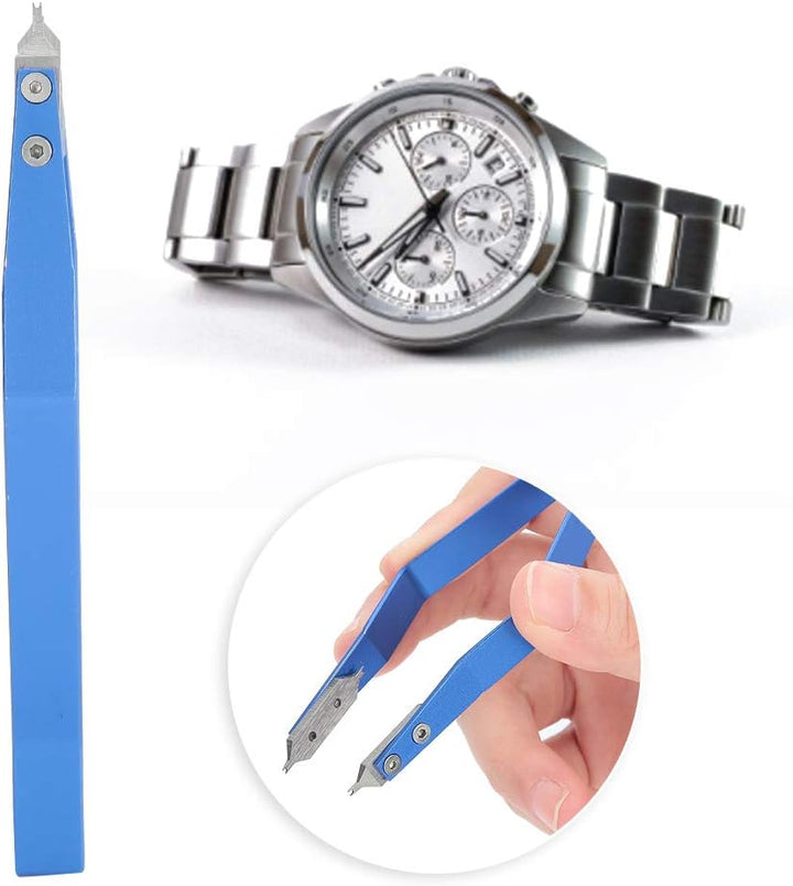 V-förmige Pinzette, Uhrenfedersteg Standardzange Federstegzange Metall Mit Feinen Gabelspitzen Uhren