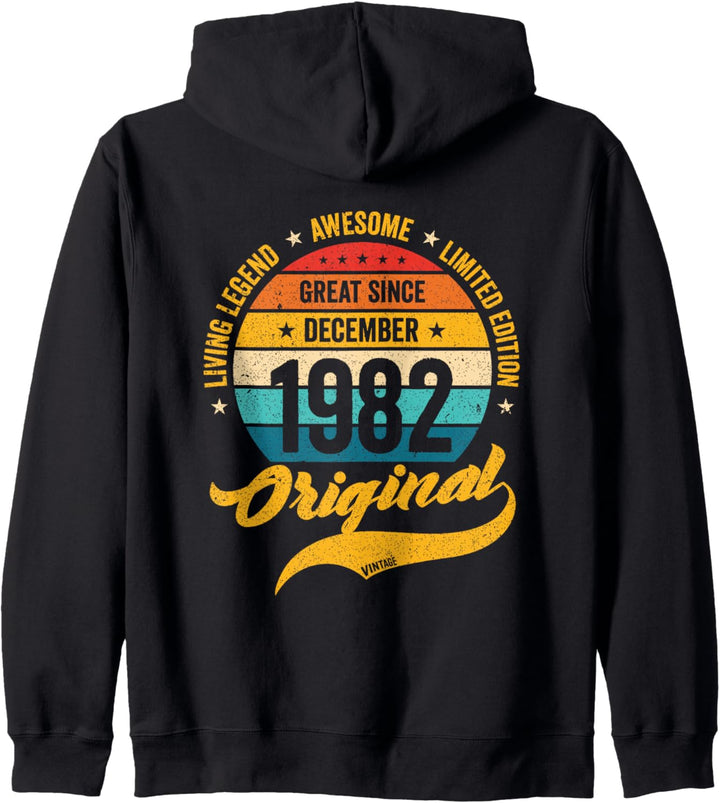 Retro 40 Jahre Dezember 1982 Geburtstag Vintage Bday Classic Kapuzenjacke