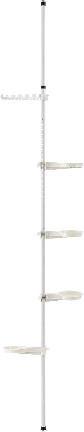 [en.casa] Teleskop Blumenregal 110 - 305 cm - Pflanztreppe Blumentreppe Pflanzenregal Regal bis zu 8
