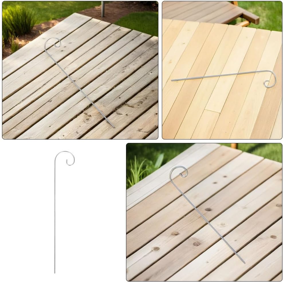 VICASKY 10PCS 30cm+10PCS 40cm Silberne Haken Für Pflanzenetiketten: Markierung Für Gemüsegarten Meta