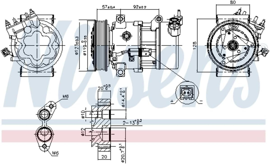 NISSENS 89053 Kompressor, Klimaanlage