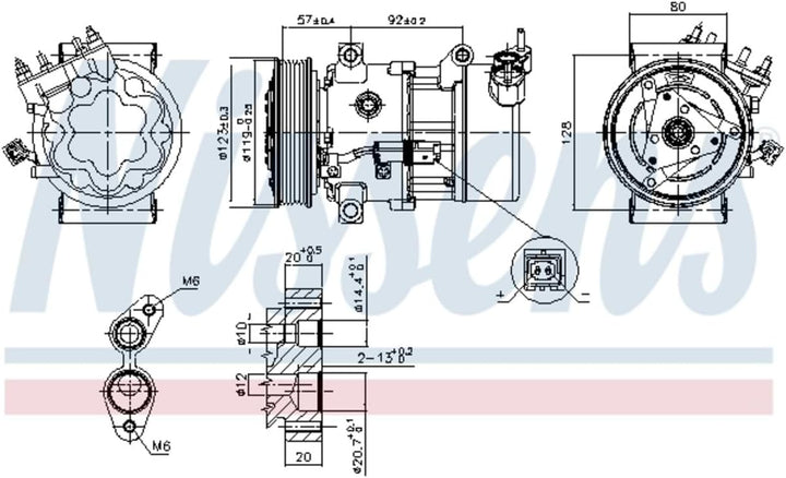 NISSENS 89053 Kompressor, Klimaanlage