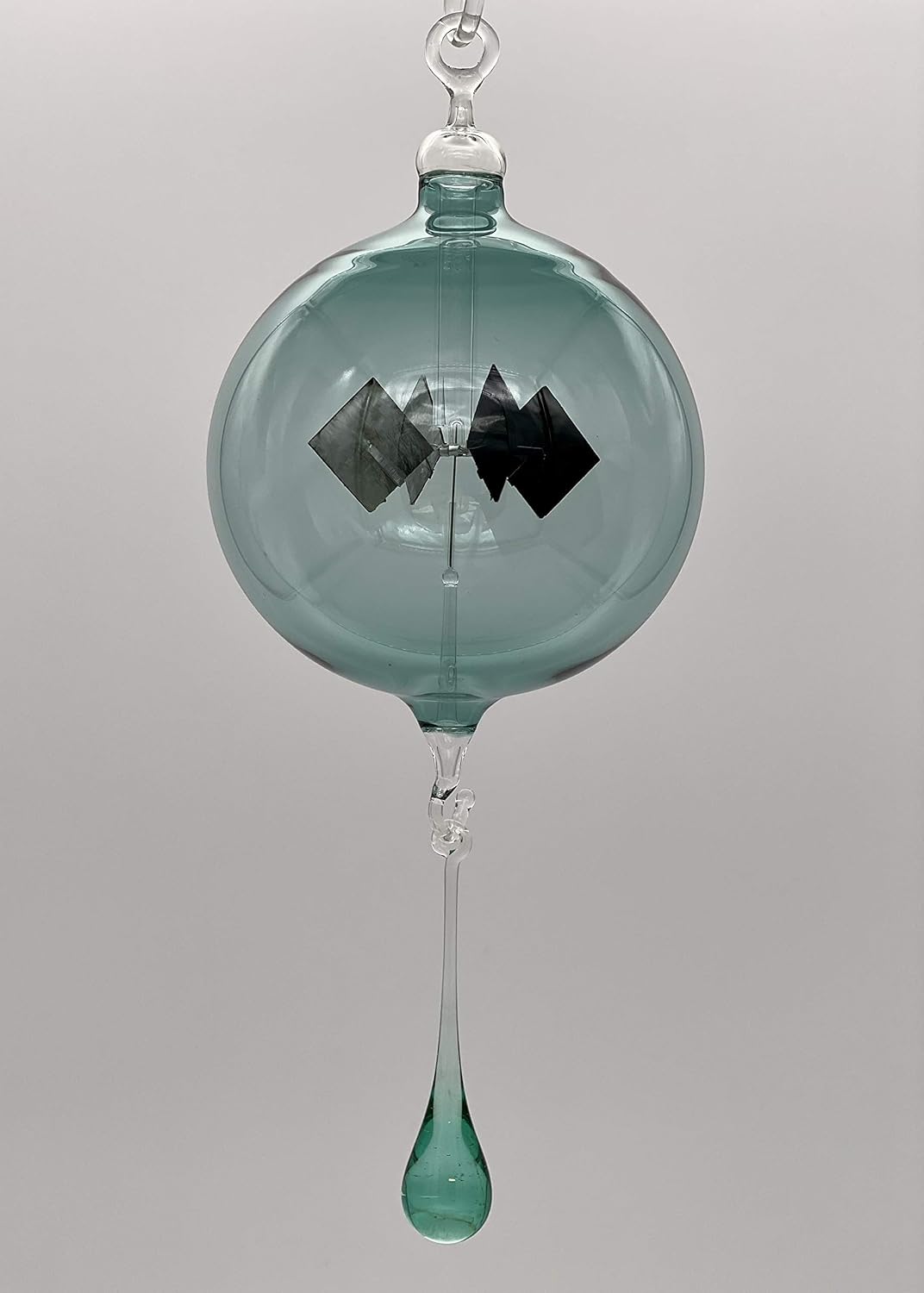 Lichtmühle Radiometer Transparent Glas Handarbeit hängend mit Tropfen