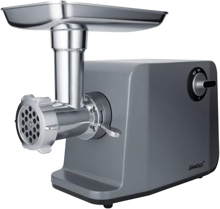 Steba elektronischer Fleischwolf, 3 Lochscheiben (3, 5, 8 mm), Grosse Auslassöffnung mit 6,6 cm, Hoc