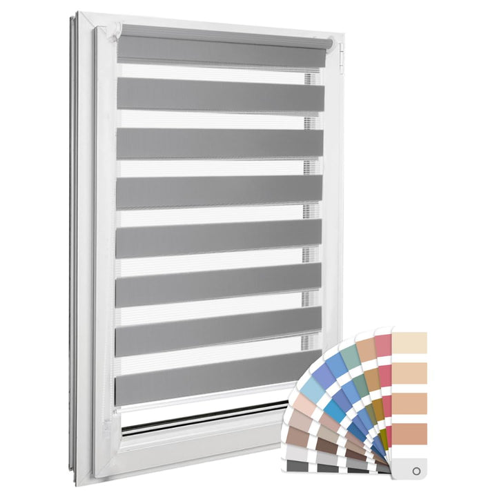 Home-Vision® DuoRollo Klemmfix, Doppelrollo ohne Bohren mit Klämmträgern, Rollos für Fenster und Tür